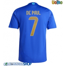Maglie da calcio Argentina Rodrigo De Paul #7 Seconda Maglia Copa America 2024 Manica Corta